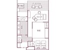 福地Aタイプ(445号室・85平米)間取り図