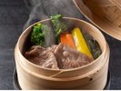 地物野菜&能登牛を「せいろ蒸し」で♪