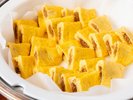 【朝食】ふんわり食感の卵料理。 中に広がる具材の旨みとやさしい味わいをお楽しみください。
