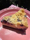 クランブルブルーベリーチーズケーキ
