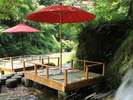 【鶴仙渓】4/1～10/31まで鶴仙渓に川床がオープン。京都の貴船とはまた違った風情があります