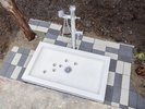 ホテル入口にはわんちゃん専用の足洗い場がございます
