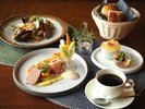 【ディナー】ディナーセット一例(メインのピザまたはパスタをお選びいただけます)
