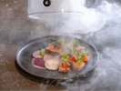 【ディナー】鮮魚のカルパッチョ スモークの香り
