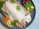 白イカ姿造り