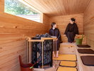 ◆木曽桧を使用した屋外サウナ「Forest Sauna」