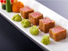 料理長厳選素材の夕食一例