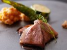 河内鴨を使った夕食一例