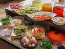 【朝食】ブッフェライン一例
