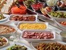 【朝食】ブッフェライン一例