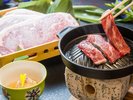 上州牛サーロインステーキ プレートをご用意しますので、お好きな焼き加減でどうぞ