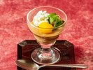 *【秋の会席】水菓子/マロンプリン栗飾り(一例)