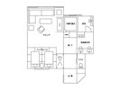 鈴蘭客室の間取り図