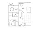 煌星客室の間取り図