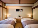 【松・楓】谷川岳を望む「和」のツインルーム8畳+堀りごたつ(一例)