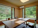 個室食事処「四季亭」(お食事は四季亭または葉月亭にご用意します。どちらも個室です)