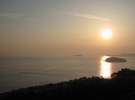 天空露天『天音の湯』からの夕日