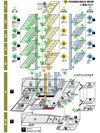 【館内平面図】当館は全棟5階建てとなっており、本館屋上に天空露天風呂・足湯がございます。