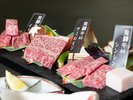 「極・扇御膳」飛騨牛ステーキ3種食べ比べ
