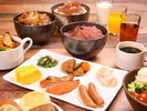 【朝食ビュッフェ】和洋ビュッフェ形式の朝食です。北海道の名物が朝から一度に楽しめちゃいます!