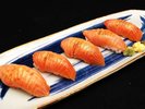 期間限定 一品料理◆炙り武尊サーモンにぎり