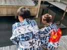 夢二デザイン浴衣で散策