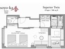 スーペリアツイン 間取り図