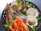 七輪炭火焼きで楽しむ浜焼き(イメージ)