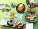 日本海の幸や新潟の旬をふんだんに盛り込んだ夏メニュー