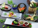 日本海の幸や新潟の旬をふんだんに盛り込んだ夏メニュー