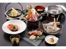 2026年4月5月会席料理(鱸の天婦羅)