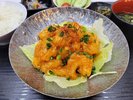 夕定食:エビチリセット