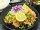夕定食:鶏唐葱塩レモン