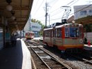 レトロな松山市の市電