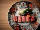 【山形牛ステーキ・ノドグロ・鮑付き懐石プラン】一例