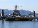 アレイからすこじま(潜水艦桟橋) 車で約10分。日本で唯一潜水艦を間近で見られます。