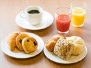 パン派の方も、種類豊富なパンとドトールコーヒーで優雅な朝食をお楽しみいただけます。