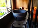 【和モダン和洋室】循環ろ過式の天然温泉露天風呂は24時間適温をキープ!