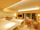 露天風呂付ツインルームの一例