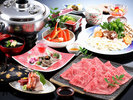 但馬牛のしゃぶしゃぶ会席(例)