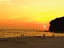 白良浜の夕日