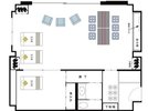 マウンテンビュートリプルルーム〈間取り〉最大10名様までお泊りいただけます