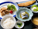 館内お食事処「うめの里」平日限定日替わり定食の一例
