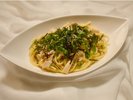 2026年夏メニュー★鶏肉・きのこ・梅肉の和風パスタ