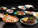 グレードアップ会席は個室お食事処でゆっくりと。
