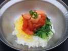 【サーモンフェア|せんなぎ 朝食】サーモンのビビンバ丼(7月17日(金)〜10月8日(木)まで)