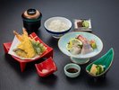 ディナー:お造り天ぷら御膳