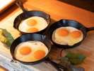 ◇朝食ビュッフェ◇旨味とコクのある磨宝卵の目玉焼き♪