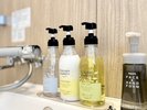 客室備え付けポンプ式バスアメニティ