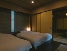 【1日一組様 特別棟】マットレスは京都の老舗IWATAのラークオールを採用しております